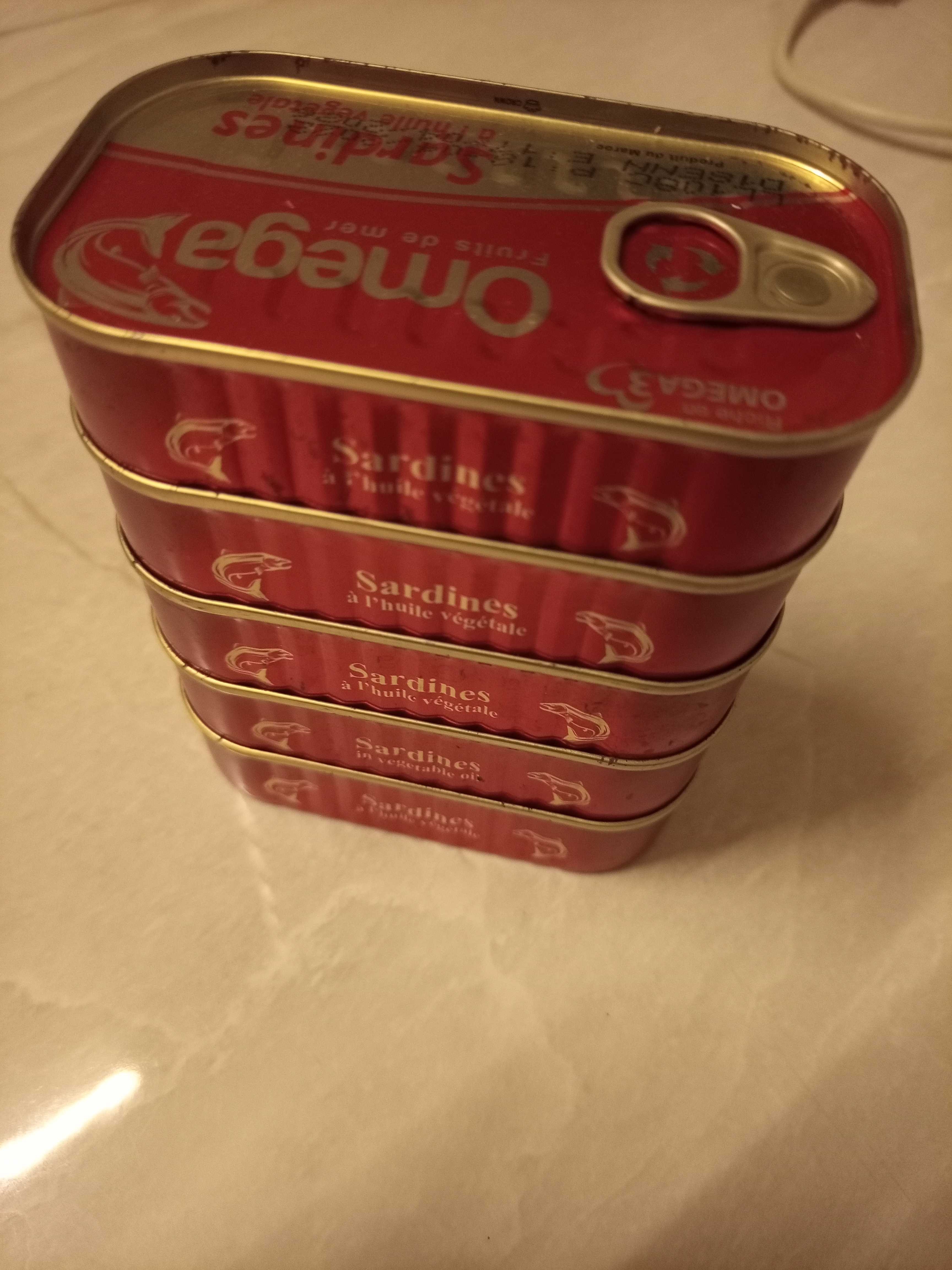 Don de 5 boîtes de sardines